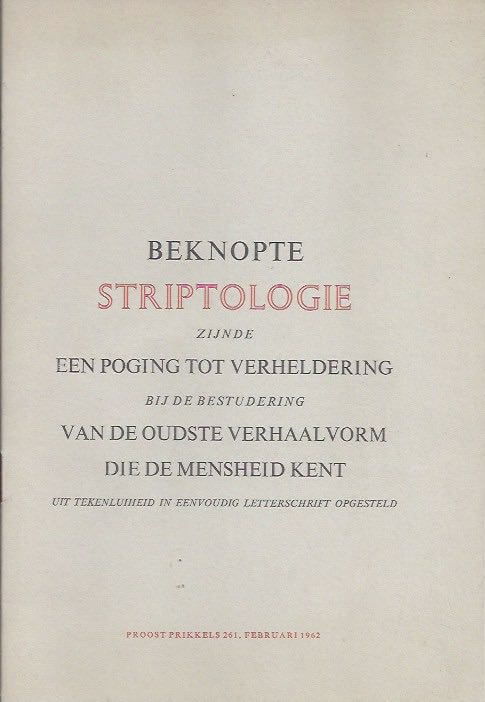 Beknopte Striptologie