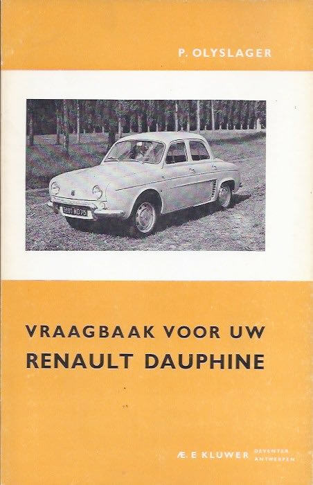 Vraagbaak voor uw Renault Dauphine