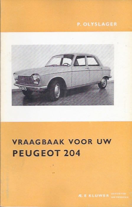 Vraagbaak voor uw Peugeot 204