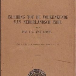 Inleiding tot de volkenkunde van Nederlandsch Indië