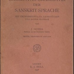 Elementar-grammatik der sanskrit sprache