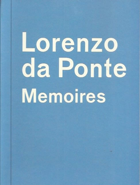 Lorenzo da Ponte Memoires