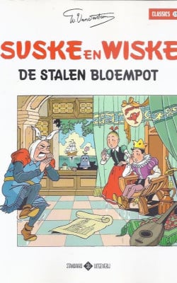 De stalen bloempot