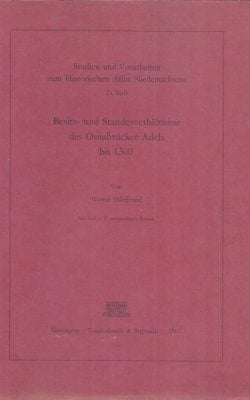 Besitz- und Standesverhältnisse des Osnabrücker Adels 800 bis 1300