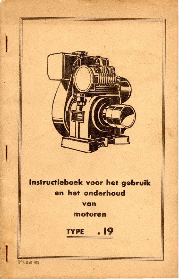 Instructieboek type .19 Bernard moteurs