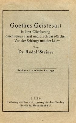 Goethes Geistesart