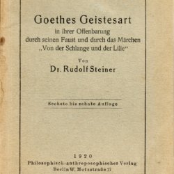 Goethes Geistesart