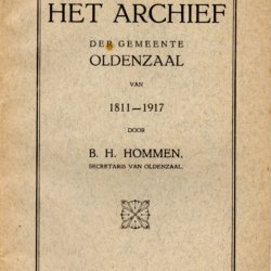 Het archief der gemeente Oldenzaal