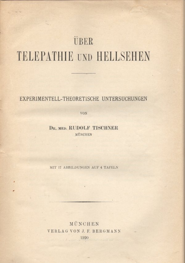 Über telepathie und hellsehen