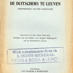 De Duitschers te Leuven