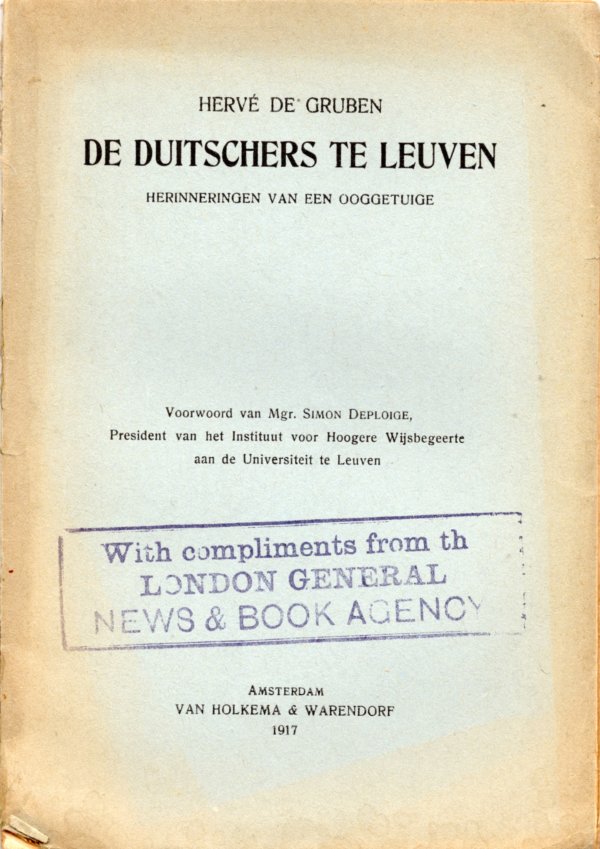 De Duitschers te Leuven