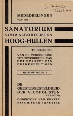 De geestesgesteldheid der alcoholisten (vervolg)