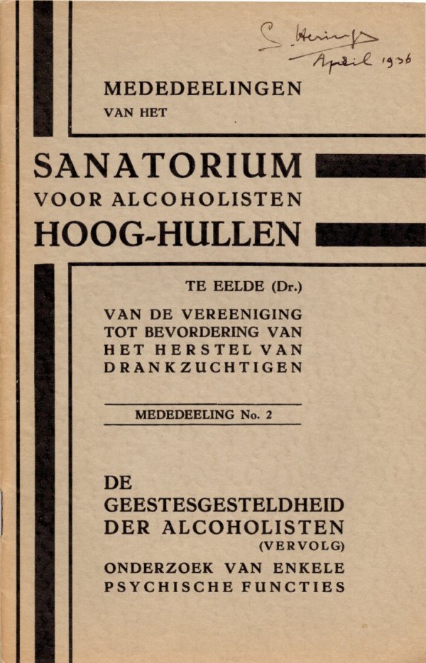 De geestesgesteldheid der alcoholisten (vervolg)