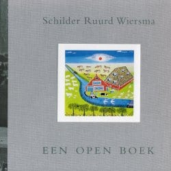 Schilder Ruurd Wiersma een open boek