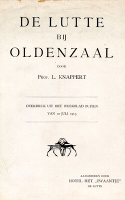 De Lutte bij Oldenzaal door Prof. L. Knappert