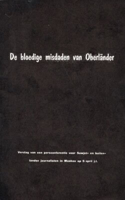 De bloedige misdaden van Oberländer