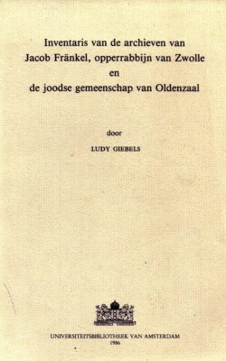 Inventaris van de archieven van Jacob Fränkel