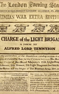 The charge of the Light Brigade Tennyson