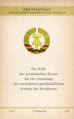 Die rolle des sozialistischen staates bei der gestaltung