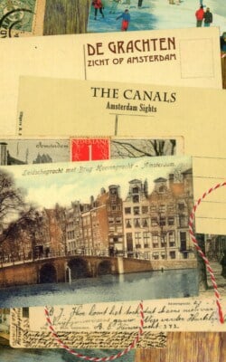 De grachten zicht op Amsterdam