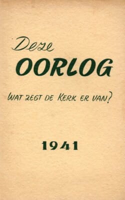 Deze oorlog wat zegt de kerk er van?