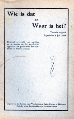 Wie is dat en waar is het? 1953