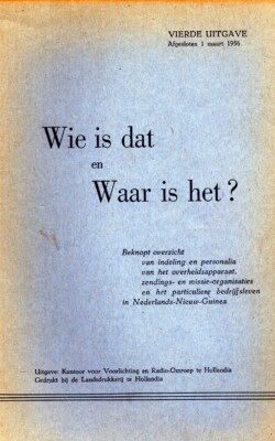 Wie is dat en waar is het? 1956