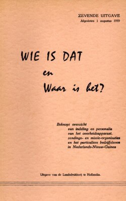 Wie is dat en waar is het? 1959