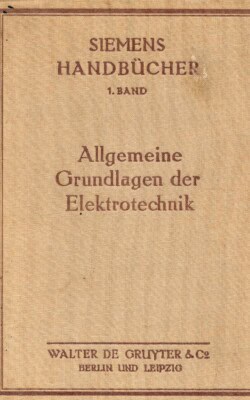 Siemens Handbücher 1. Band