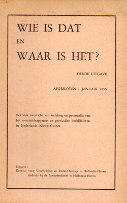 Wie is dat en waar is het? 1955