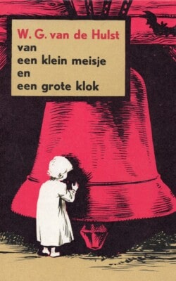 van een klein meisje en een grote klok